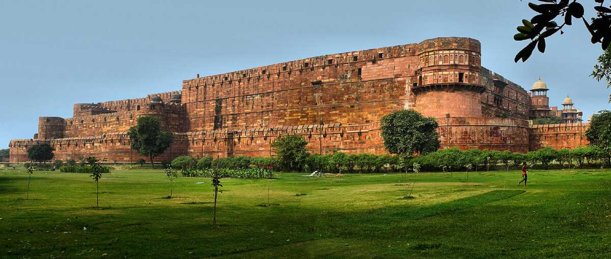 Красный форт агра в индии, описание и фото