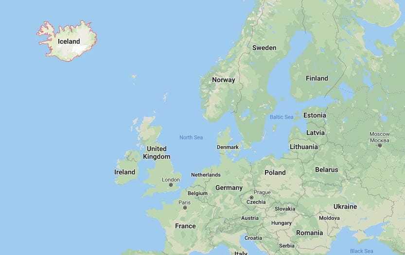 Карта достопримечательностей исландии с описанием