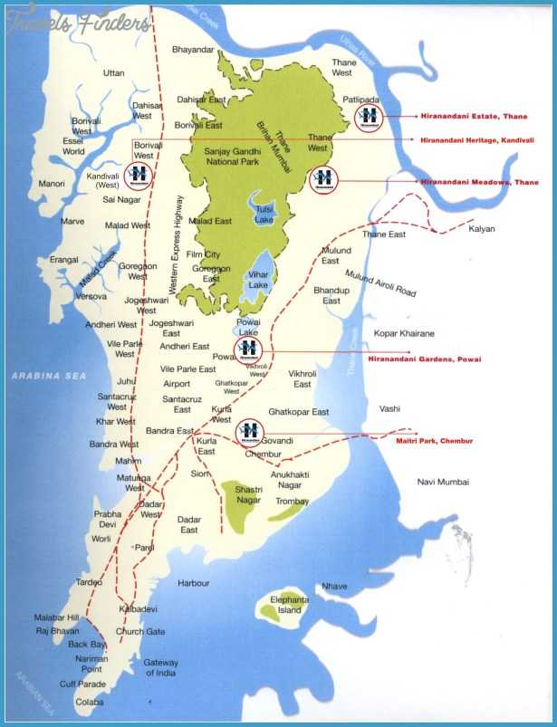 Карта мумбаи