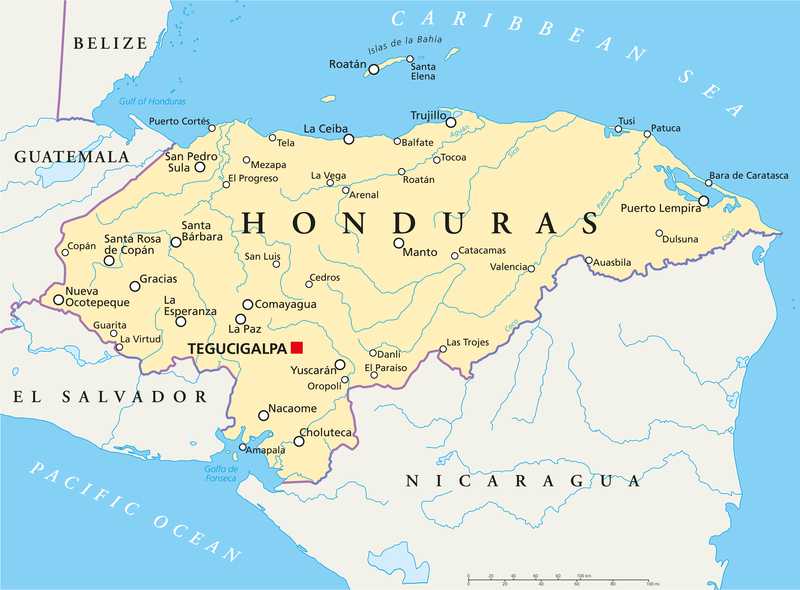 Где находится гондурас — на карте мира. что за страна?