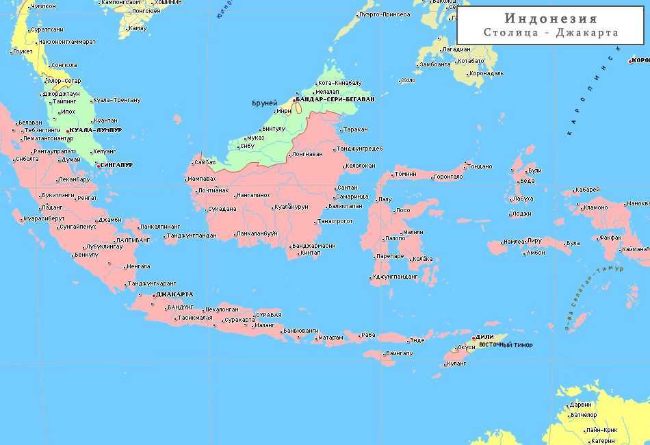 Поиск тур-объектов на карте индонезии