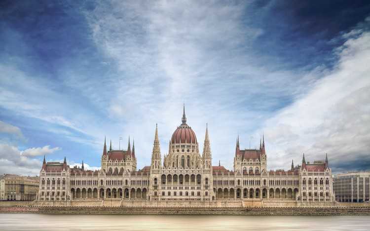 Здание венгерского парламента будапешт, венгрия