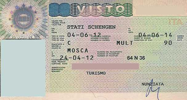 Италия шенгенская виза требования