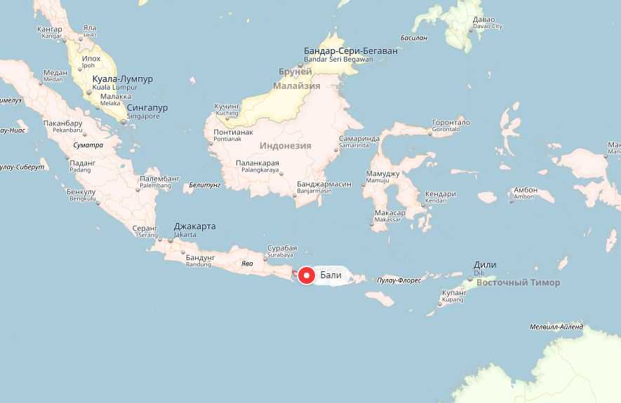 Индонезия на карте и привлекательность тропических островов