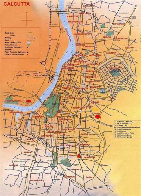 Карты калькутты (индия). подробная карта калькутты на русском языке с отелями и достопримечательностями