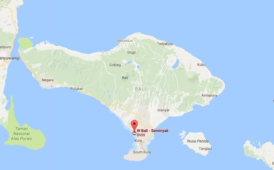 Узнай где находится Остров Бали на карте Индонезии (С описанием и фотографиями). Остров Бали со спутника