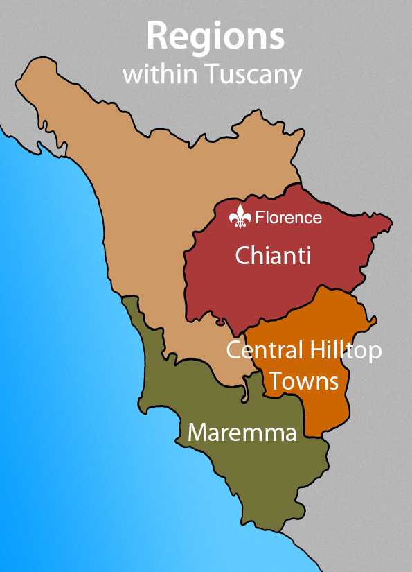 Узнай где находится Тоскана на карте Италии (С описанием и фотографиями). Тоскана со спутника