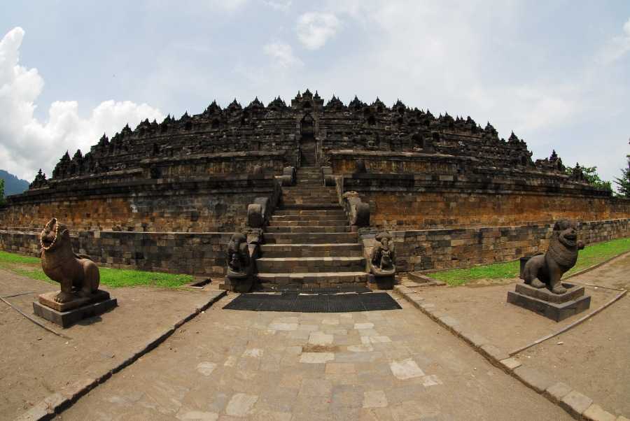 Храм боробудур, ява, индонезия