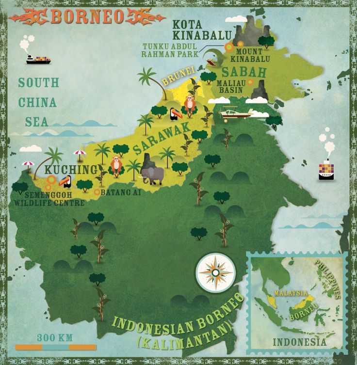 Борнео – третий по величине остров в мире
