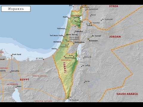 Карта израиля