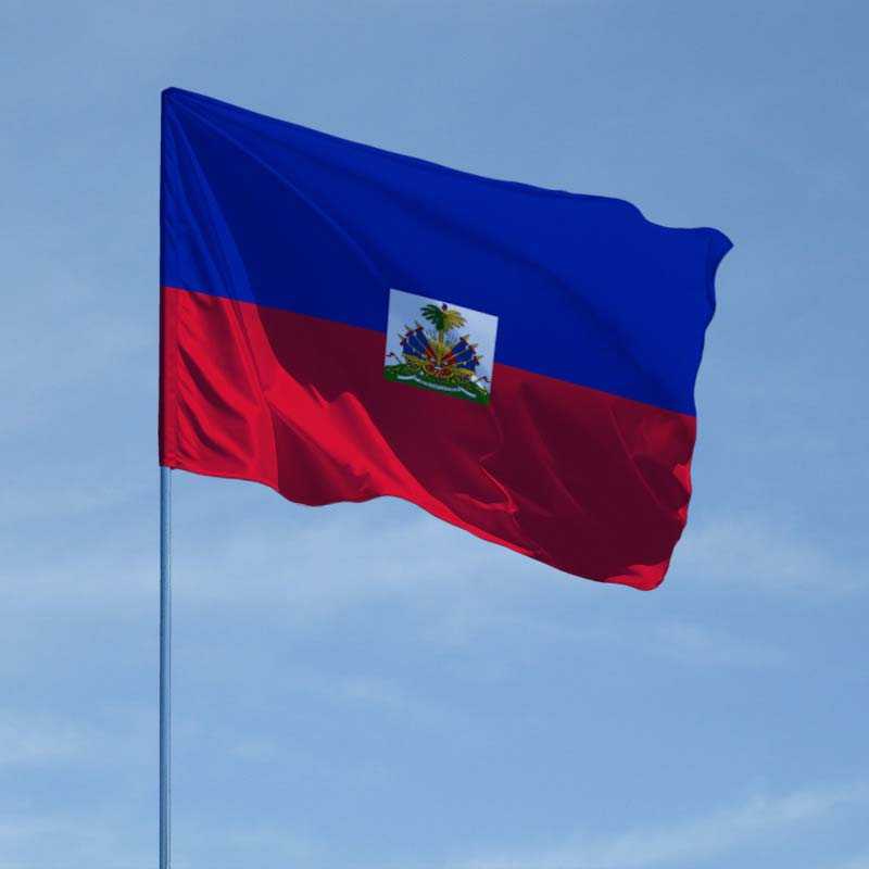 На этой странице Вы можете ознакомится с флагом Гаити, посмотреть его фото и описание