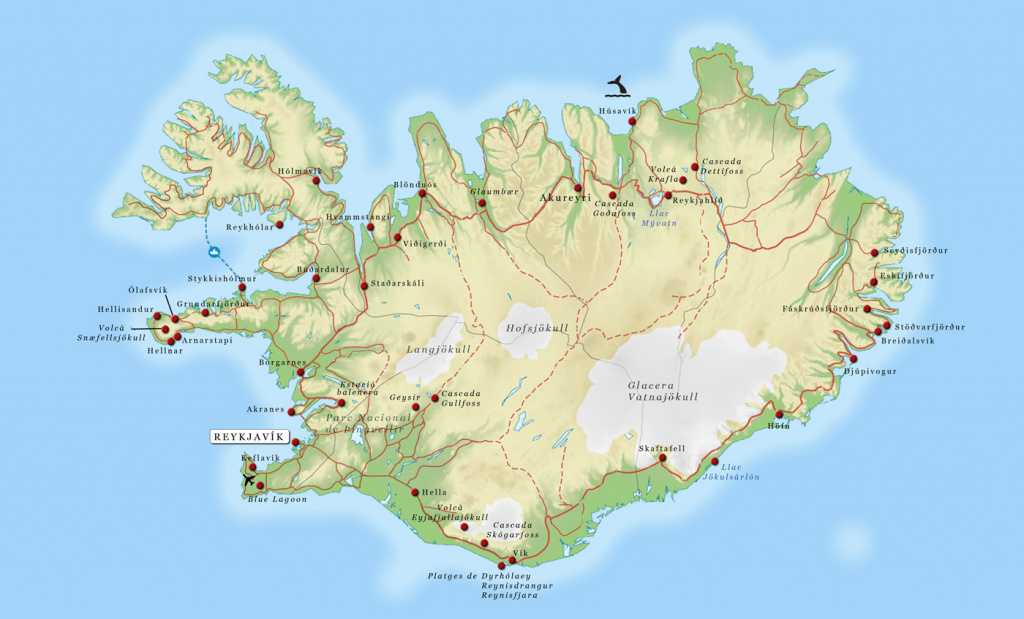 Карты исландии