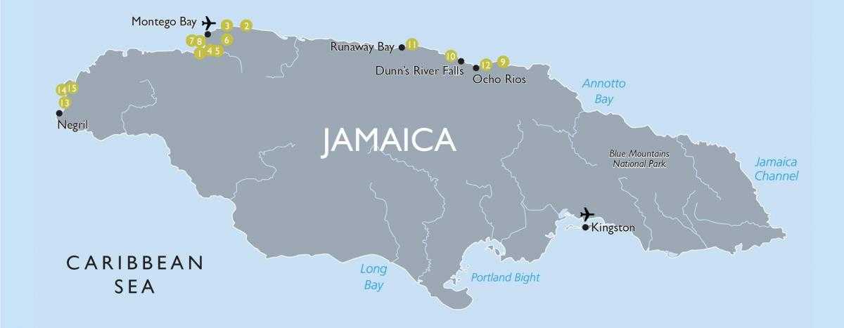Карта ямайки на русском языке
