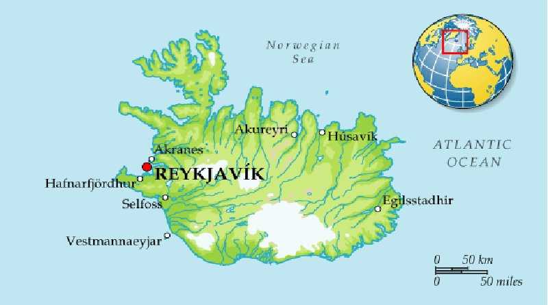 Карта достопримечательностей исландии с описанием