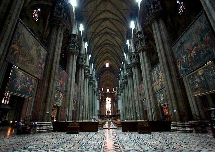 Миланский кафедральный собор дуомо – внутренний облик (часть ii)
