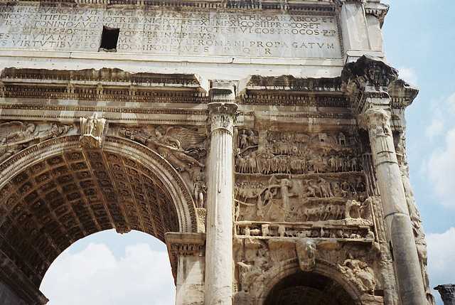 Триумфальные арки рима — константина, тита, септимия севера