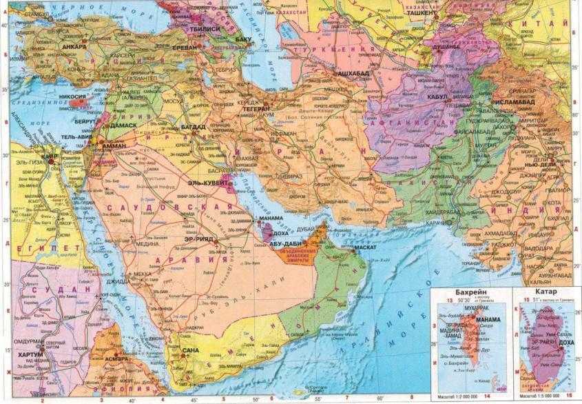 Карта сирии на русском языке