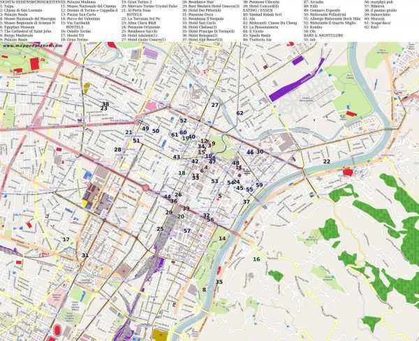 Карты турина (италия). подробная карта турина на русском языке с отелями и достопримечательностями