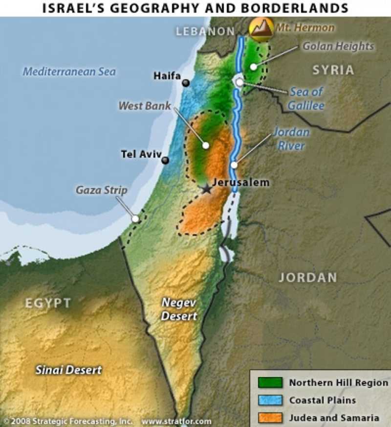 Карты израиля