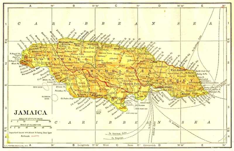 Ямайка, государство - северная америка