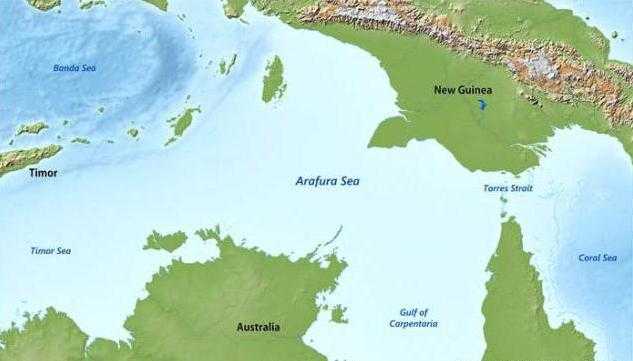 Где находится арафурское море?