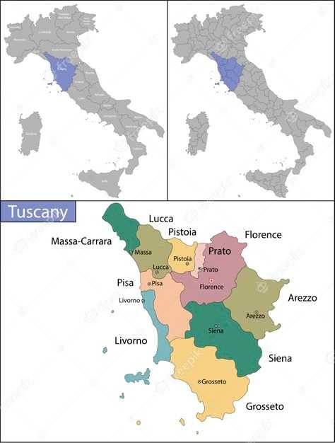 Что посмотреть и чем заняться в тоскане? область тоскана на карте италии..