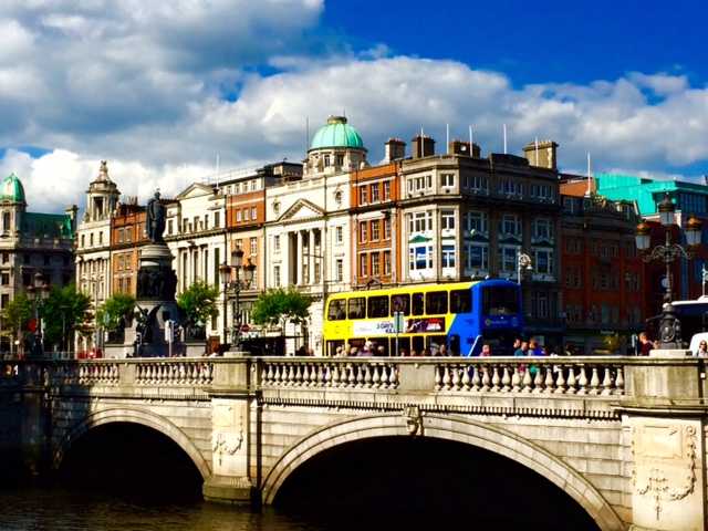 Фото города Дублин в Ирландии. 