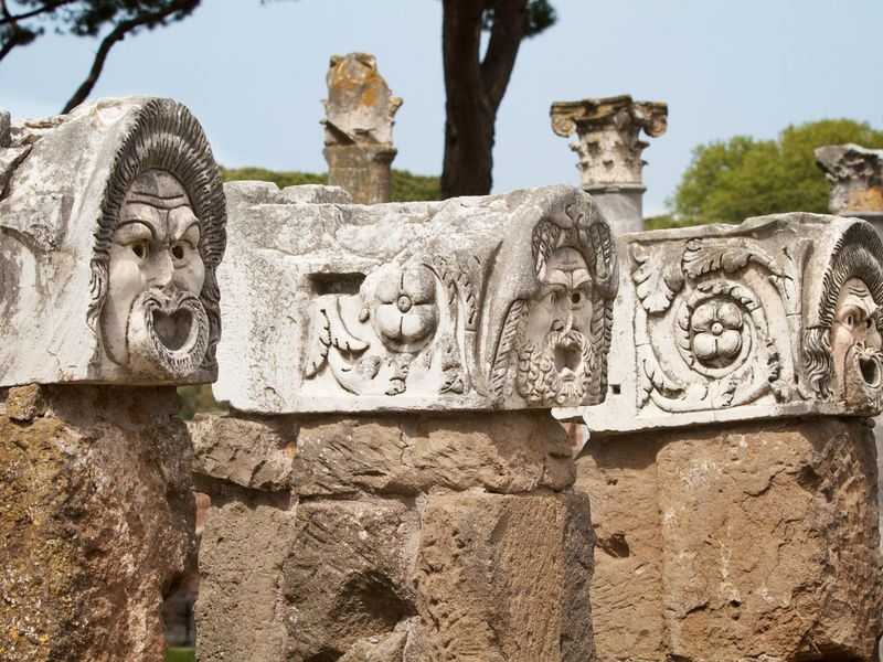 Лидо ди остия и остия антика: античные развалины