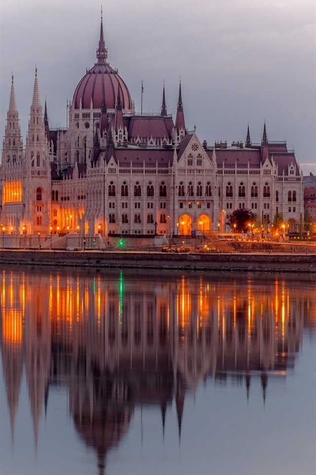 Здание венгерского парламента в будапеште, венгрия