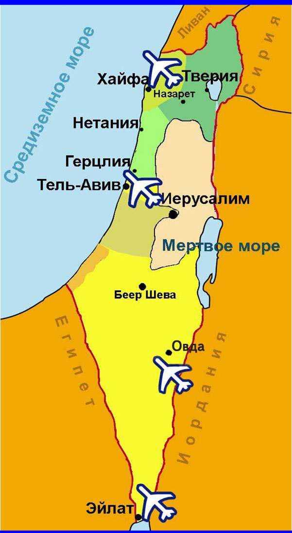 Где находится израиль - на карте мира. на каком материке?