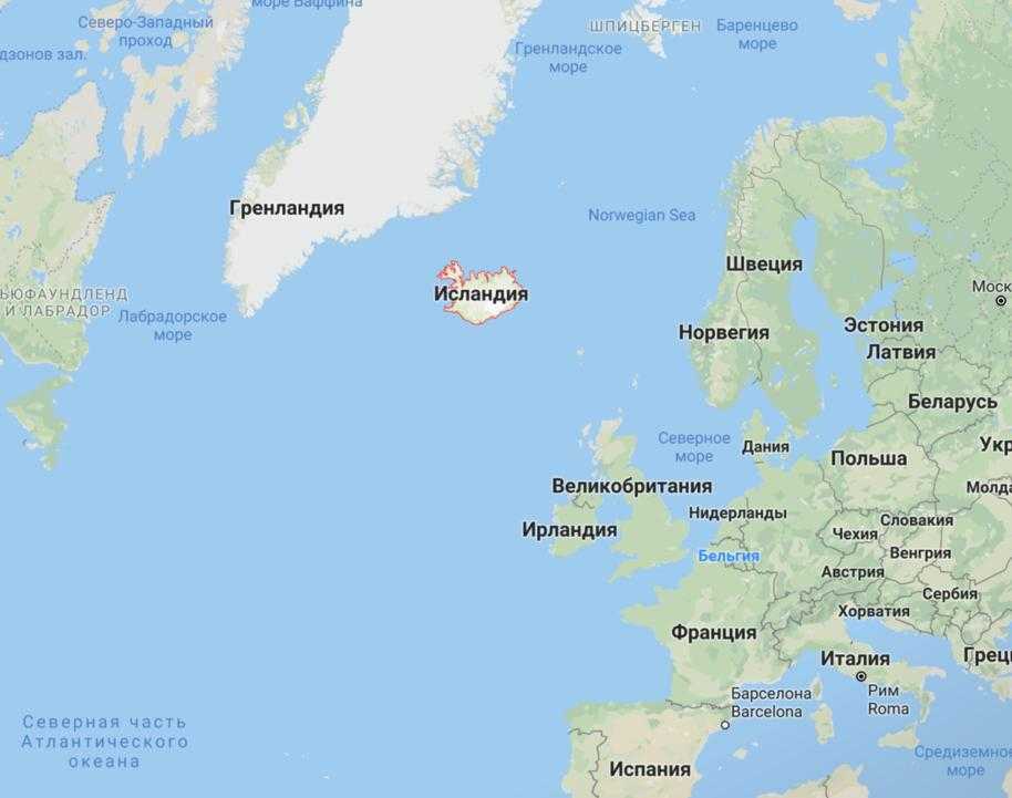 Карта исландии, подробная на русском языке — туристер.ру