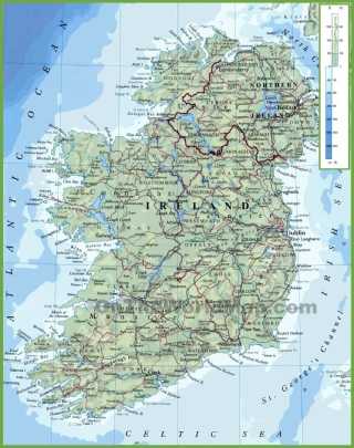 Карты ирландии