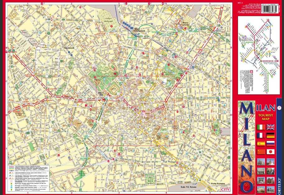 Карта милана: метро, достопримечательности, аутлеты, отели