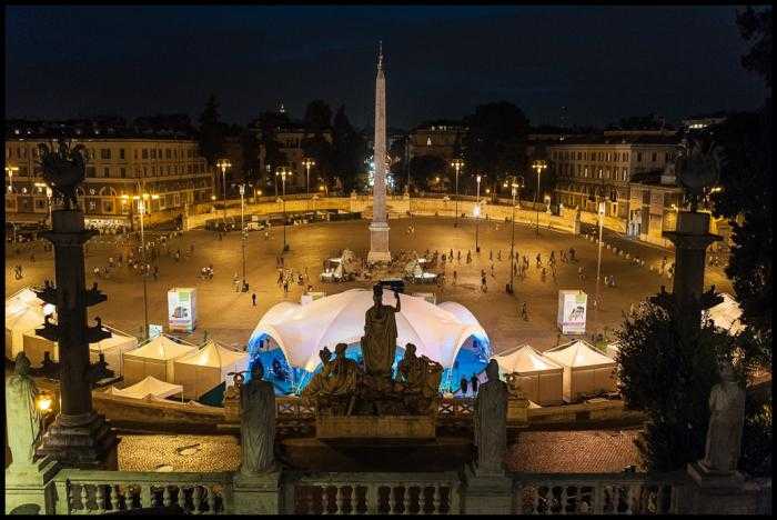 Пьяцца дель пополо (piazza del popolo) описание и фото - италия: рим