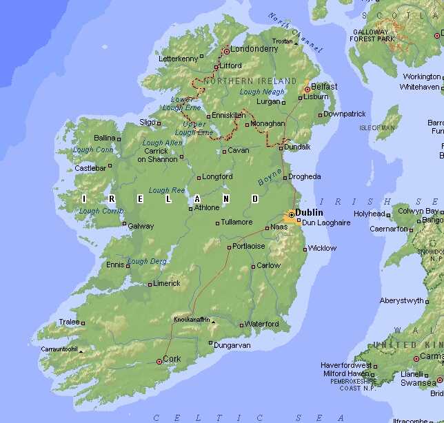 Где находится остров ирландия на карте мира и европы на русском языке? (сезон 2021)