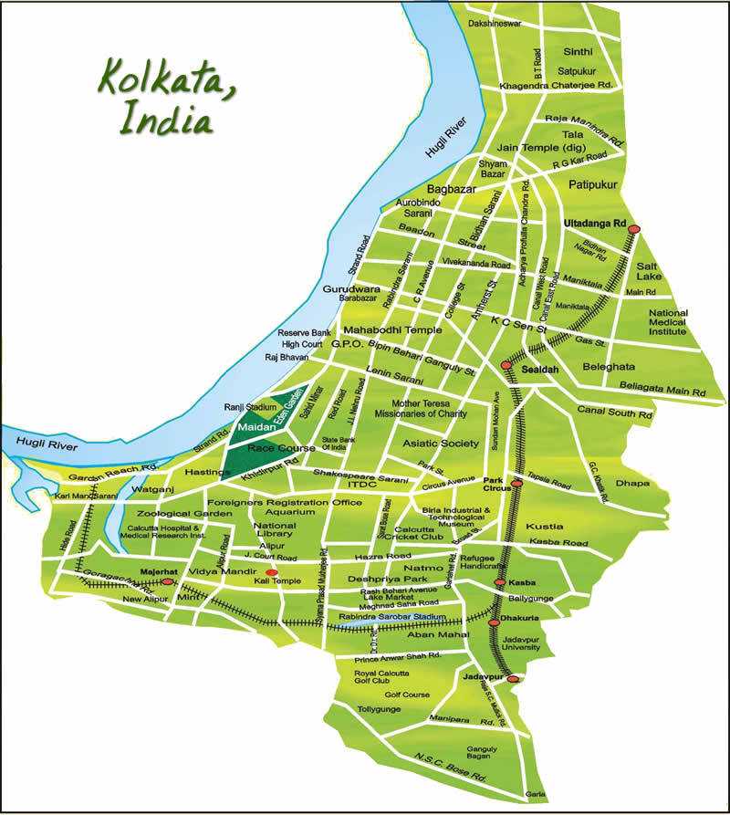Карты калькутты (индия). подробная карта калькутты на русском языке с отелями и достопримечательностями
