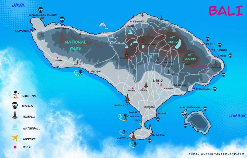 Остров бали 2021 - карта, путеводитель, отели, достопримечательности острова бали (индонезия)