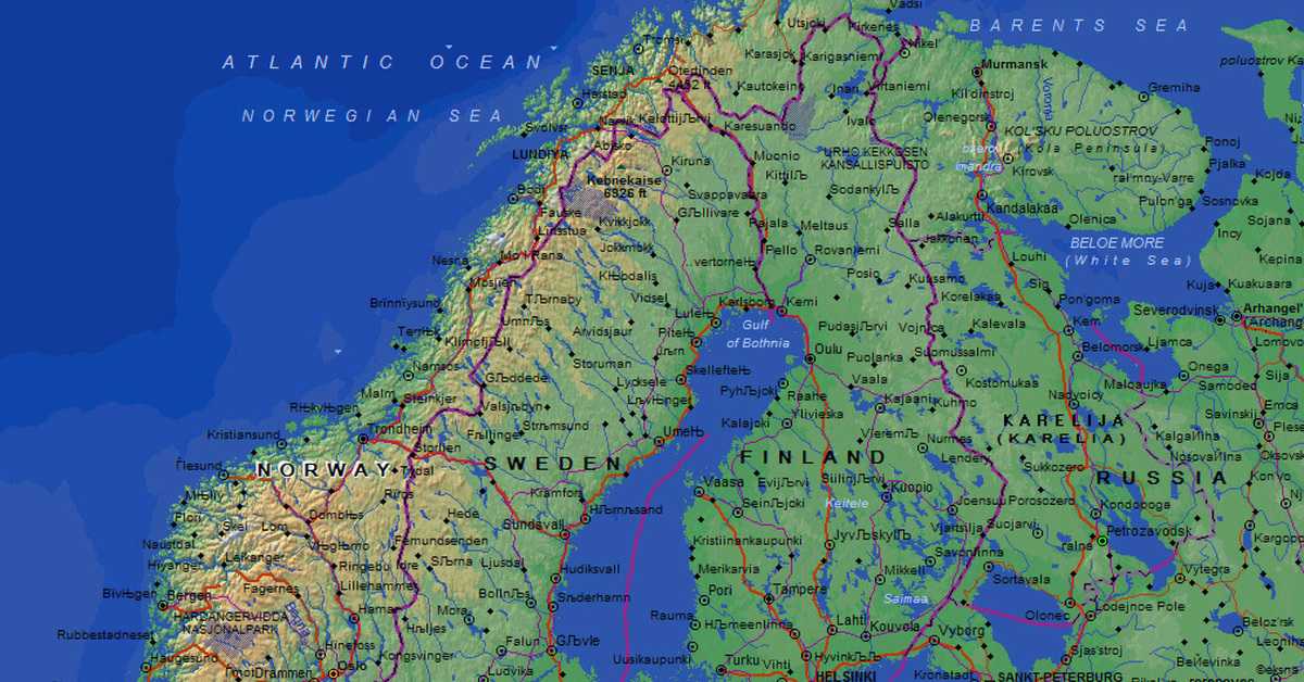 Страны мира - норвегия: расположение, столица, население, достопримечательности, карта