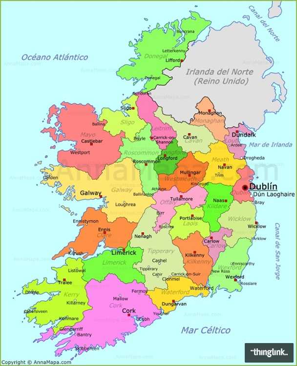 Карта ирландии