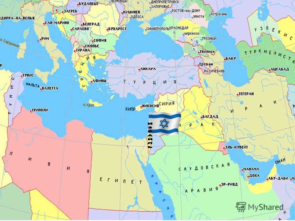 Карта израиля: это важно знать