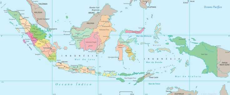 Где на карте находится индонезия