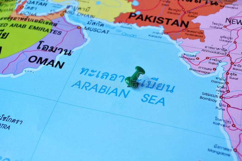 Аравийское море на карте мира, где находится и к какому океану относится