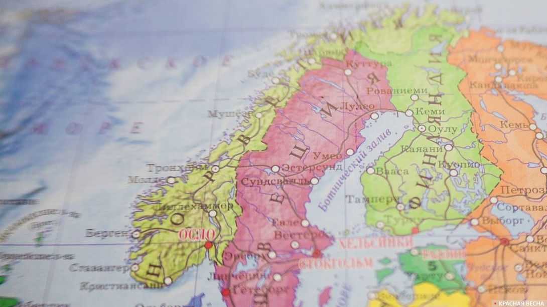 Родина викингов — норвегия на карте мира