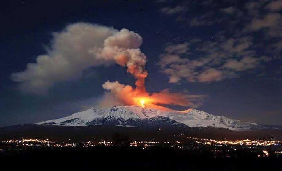 Действующий вулкан этна - где находится, фото и видео извержения