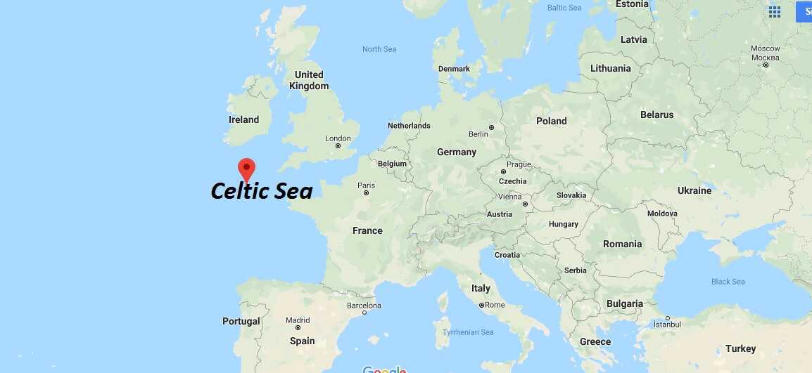 Ирландское море, карта - путеводитель по морям, океанам и курортам