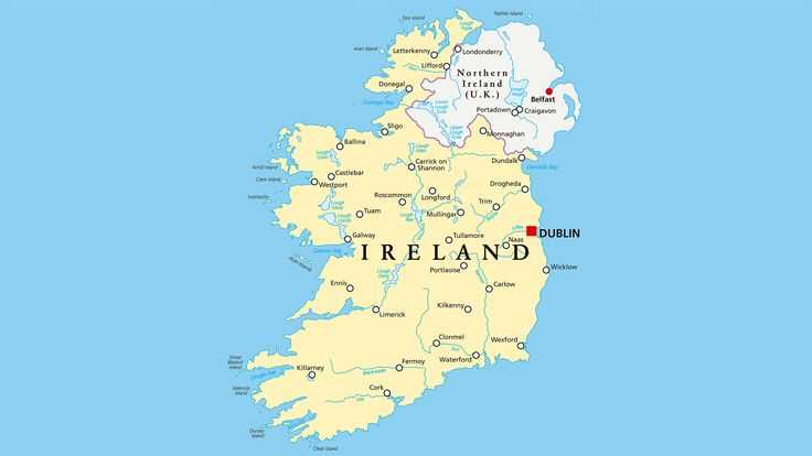 Карта северной ирландии